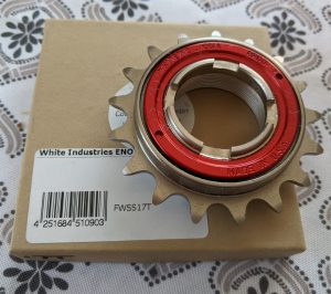 White Industrie 17T freewheel, this is a beauty