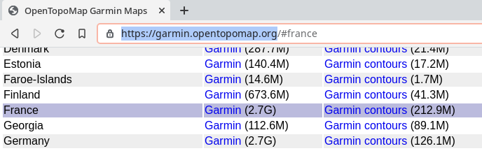 Download the free maps on your Garmin 64s including the contours